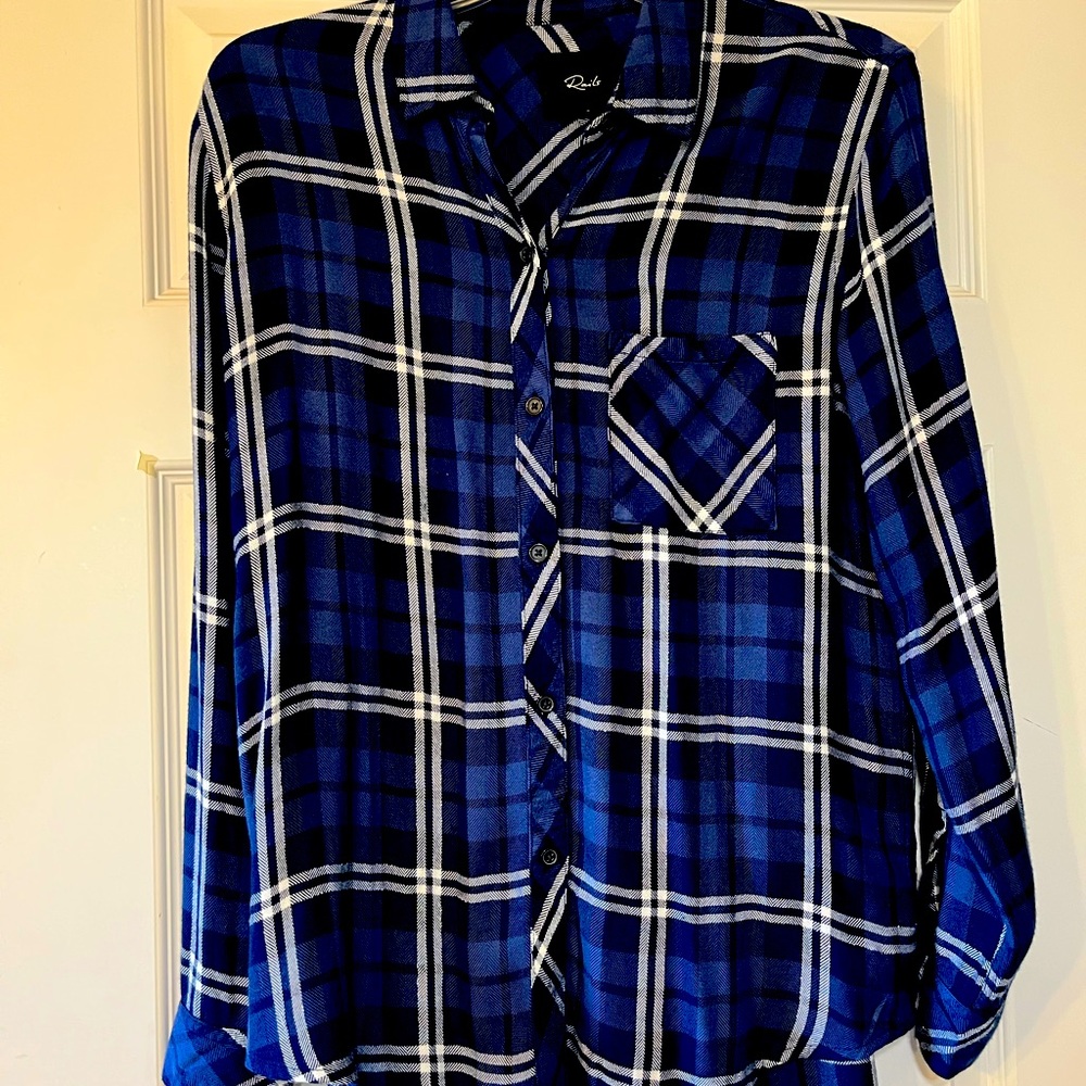 Rails long-sleeve button down shirt.